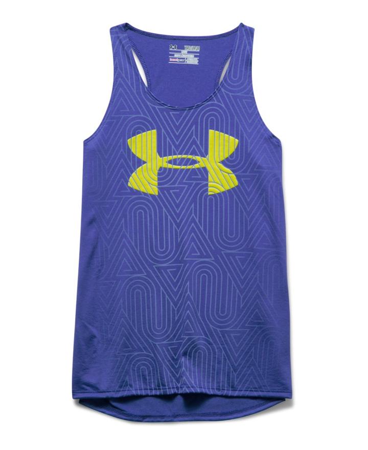 Under Armour Girls' Ua Run Big Logo Tank