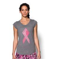 Under Armour Women's Ua Power In Pink Big Ribbon T-shirt
