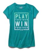 Under Armour Girls' Ua Play Win Together Short Sleeve T-shirt