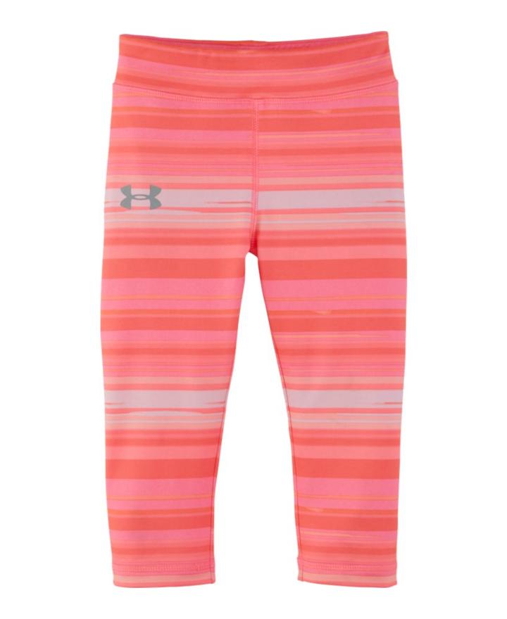 Under Armour Girls' Toddler Ua Blurred Stripe Capris