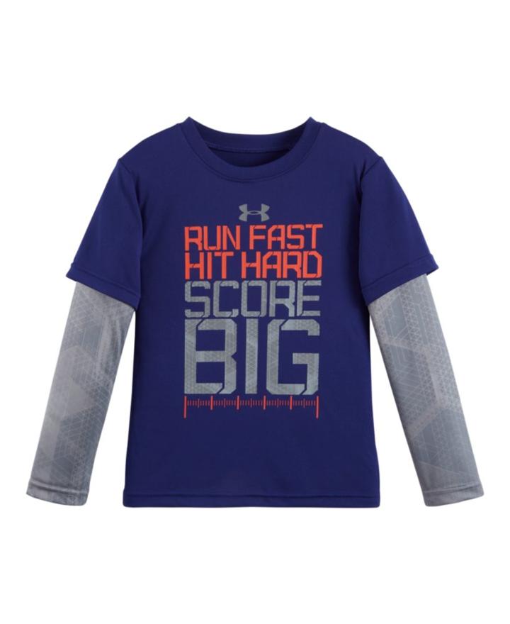 Under Armour Boys' Pre-school Ua Run Fast Hexascope Slider