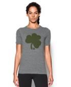 Under Armour Women's Notre Dame Shamrock Ua Charged Cotton Tri-blend T-shirt