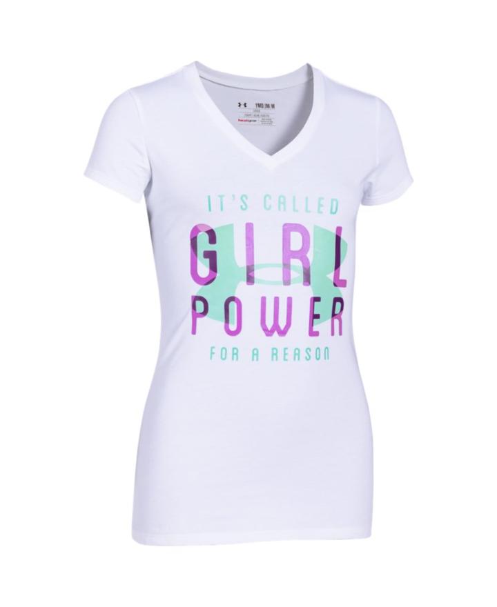 Under Armour Girls' Ua Girl Power V-neck