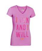Under Armour Girls' Ua I Can And I Will V-neck