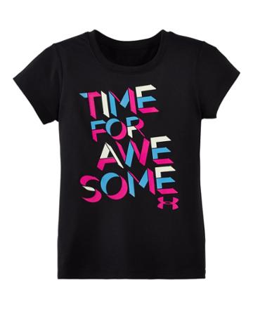 Under Armour Girls' Pre-school Ua Time For Awesome Short Sleeve