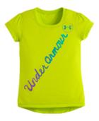 Under Armour Girls' Toddler Ua Script Hi Lo Short Sleeve