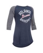Under Armour Girls' Atlanta Braves Ua Tri-blend  Sleeve