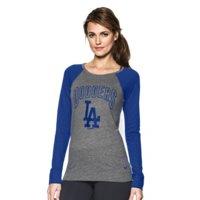Under Armour Women's Los Angeles Dodgers Ua Tri-blend Long Sleeve