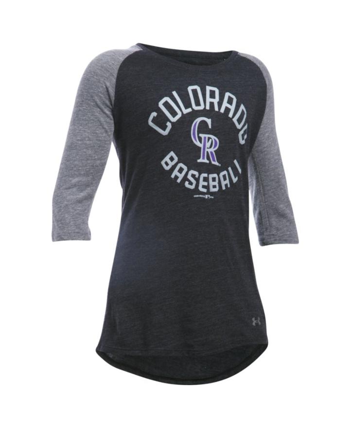 Under Armour Girls' Colorado Rockies Ua Tri-blend  Sleeve