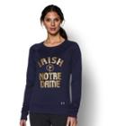 Under Armour Women's Notre Dame Ua Long Sleeve Crew