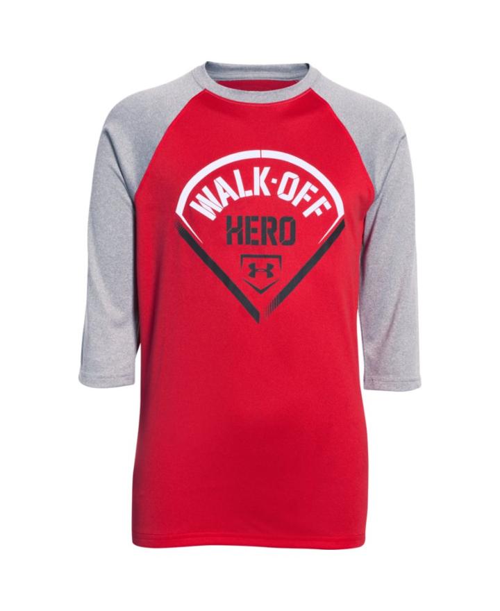 Under Armour Boys' Ua Walk Off Hero  Sleeve T-shirt