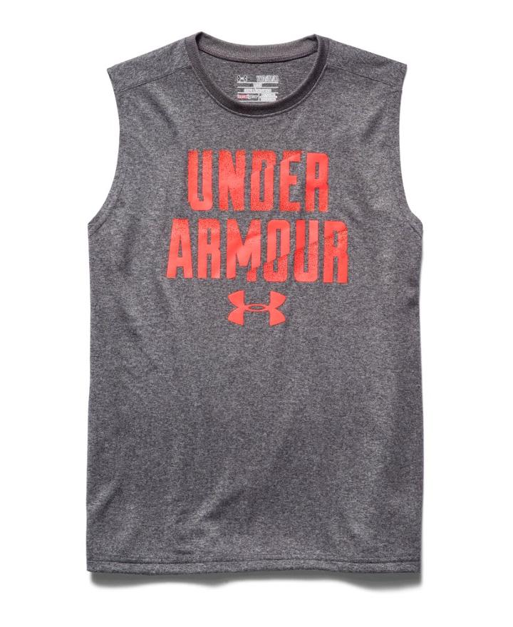 Under Armour Boys' Ua Lockup Sleeveless T-shirt