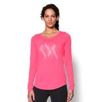 Under Armour Women's Ua Power In Pink Triple Ribbon Long Sleeve