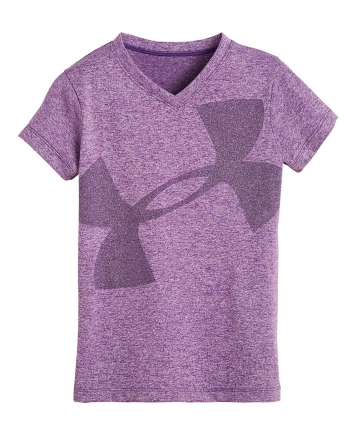 Under Armour Girls' Infant Ua Cropped Glitter Logo Top