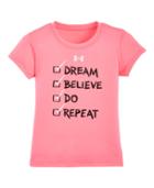 Under Armour Girls' Toddler Ua Checklist Short Sleeve T-shirt