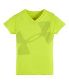 Under Armour Girls' Toddler Ua Cropped Glitter Logo Top