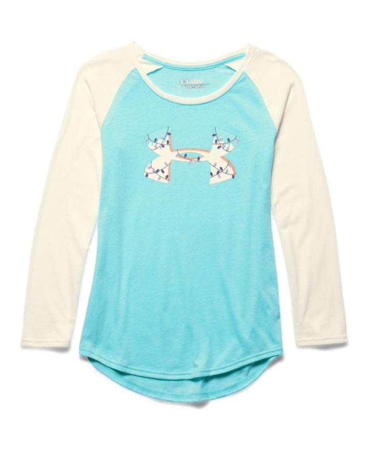 Under Armour Girls' Ua Holiday Logo Long Sleeve