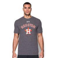 Under Armour Men's Houston Astros Retro Charged Cotton Tri-blend T-shirt