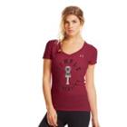 Under Armour Women's Under Armour Legacy Temple Charged Cotton Tri-blend V-neck