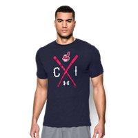 Under Armour Men's Cleveland Indians Charged Cotton Tri-blend T-shirt