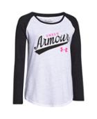 Under Armour Girls' Ua Impulse Charged Cotton Tri-blend Script Long Sleeve