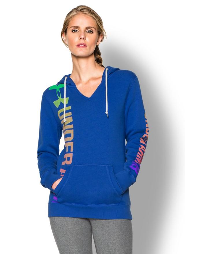 Under Armour Women's Ua Cotton Fleece Branded Wordmark Hoodie
