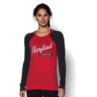 Under Armour Women's Maryland Ua Tri-blend Long Sleeve Crew