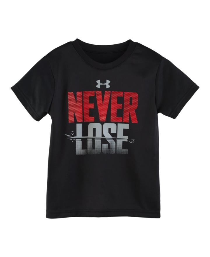 Under Armour Boys' Pre-school Ua Never Lose Short Sleeve T-shirt