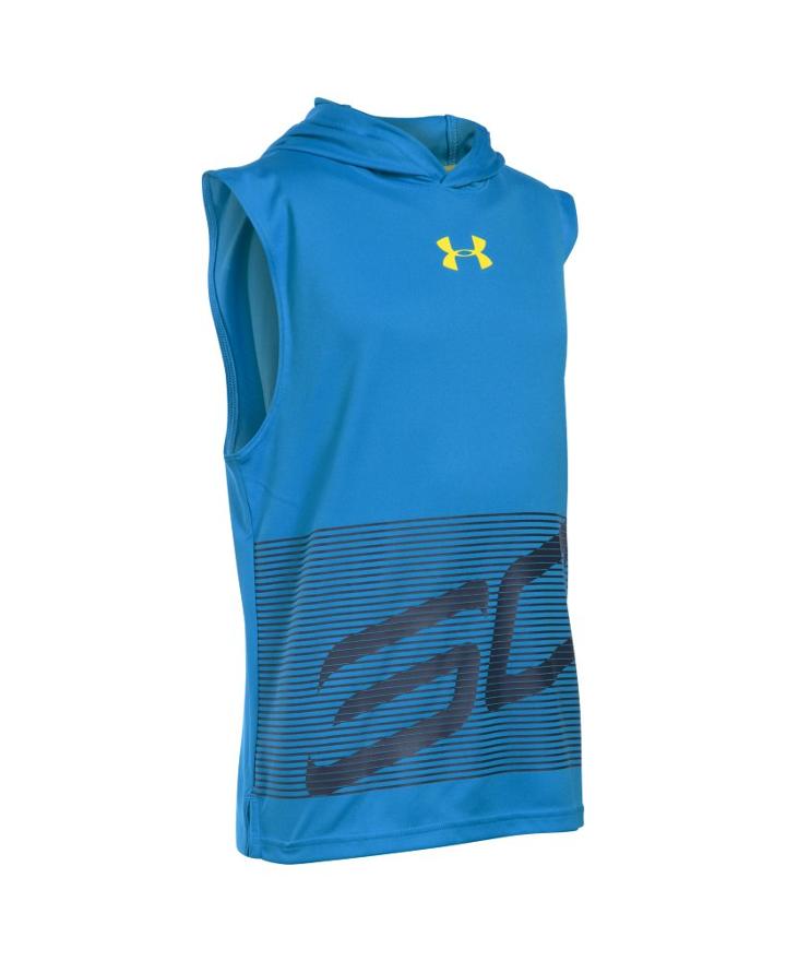 Under Armour Boys' Sc30 Hooded Sleeveless Shirt
