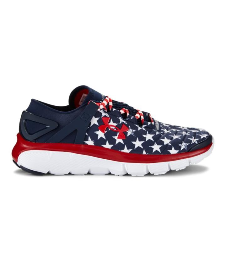 Under Armour Boys' Grade School Speedform Fortis Flag Graphic Running Shoes