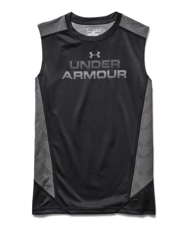Under Armour Boys' Ua Heatgear Armourvent Sleeveless T-shirt