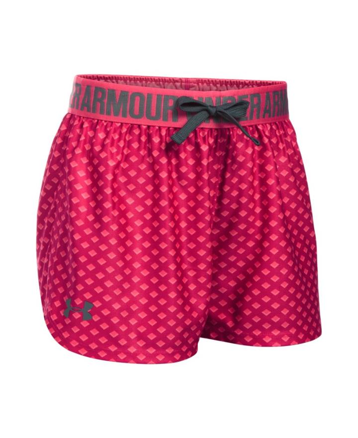 Under Armour Girls' Ua Play Up Printed Shorts