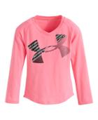 Under Armour Girls' Pre-school Ua Scripto Cropped Logo Long Sleeve