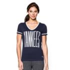 Under Armour Women's New York Yankees Ua Shirzee T-shirt