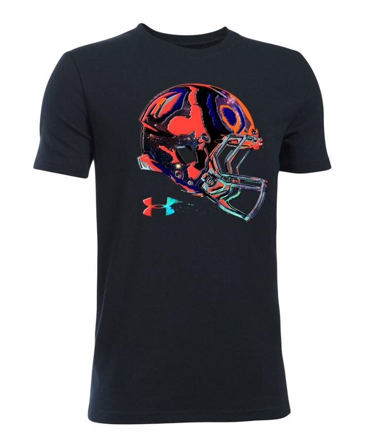 Under Armour Boys' Ua Football Space Helmet T-shirt