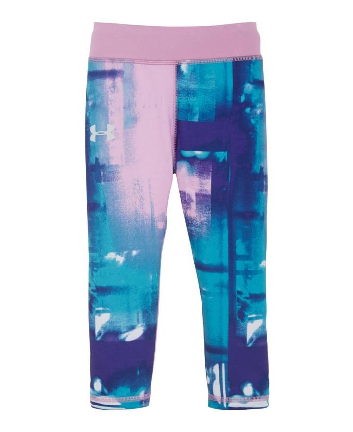 Under Armour Girls' Pre-school Ua Remix Paint Plaid Capri