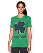 Under Armour Women's Notre Dame Ua Charged Cotton Tri-blend T-shirt