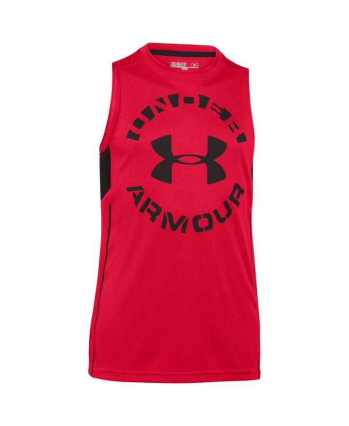 Under Armour Boys' Ua Circle Script Tank