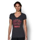 Under Armour Women's Boston College Ua Tri-blend Short Sleeve V-neck