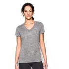Under Armour Women's Ua Tech Heather Stripe V-neck