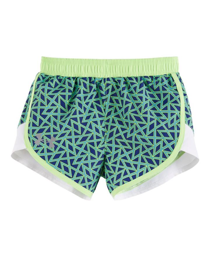 Under Armour Girls' Toddler Ua Chain Grid Mini Fast Lane Shorts