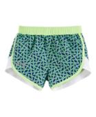 Under Armour Girls' Toddler Ua Chain Grid Mini Fast Lane Shorts