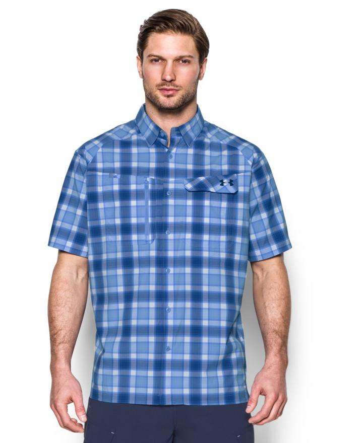 Under Armour Men's Ua Fish Hunter Plaid Short Sleeve
