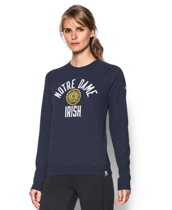 Under Armour Women's Notre Dame Iconic Crew Sweatshirt