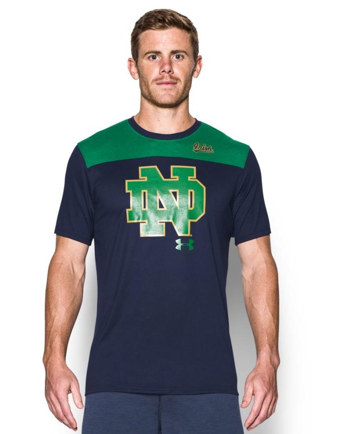 Under Armour Men's Notre Dame Ua Tech Cb T-shirt