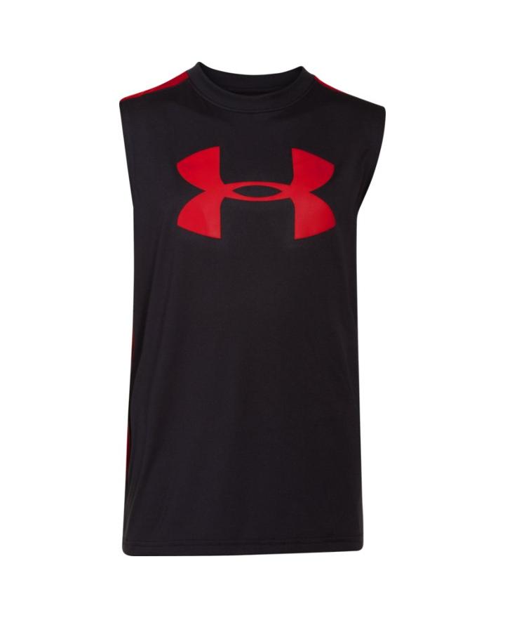 Under Armour Boys' Ua Tech Big Logo Patterned Sleeveless T-shirt