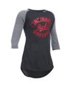 Under Armour Girls' Cincinnati Reds Ua Tri-blend  Sleeve