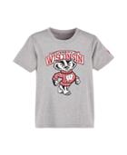 Under Armour Boys' Pre-school Wisconsin Ua Badger Short Sleeve Shirt