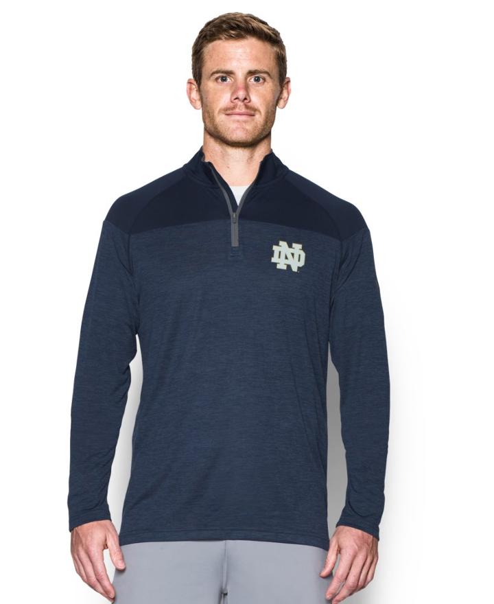 Under Armour Men's Notre Dame Ua Tech Printed  Zip