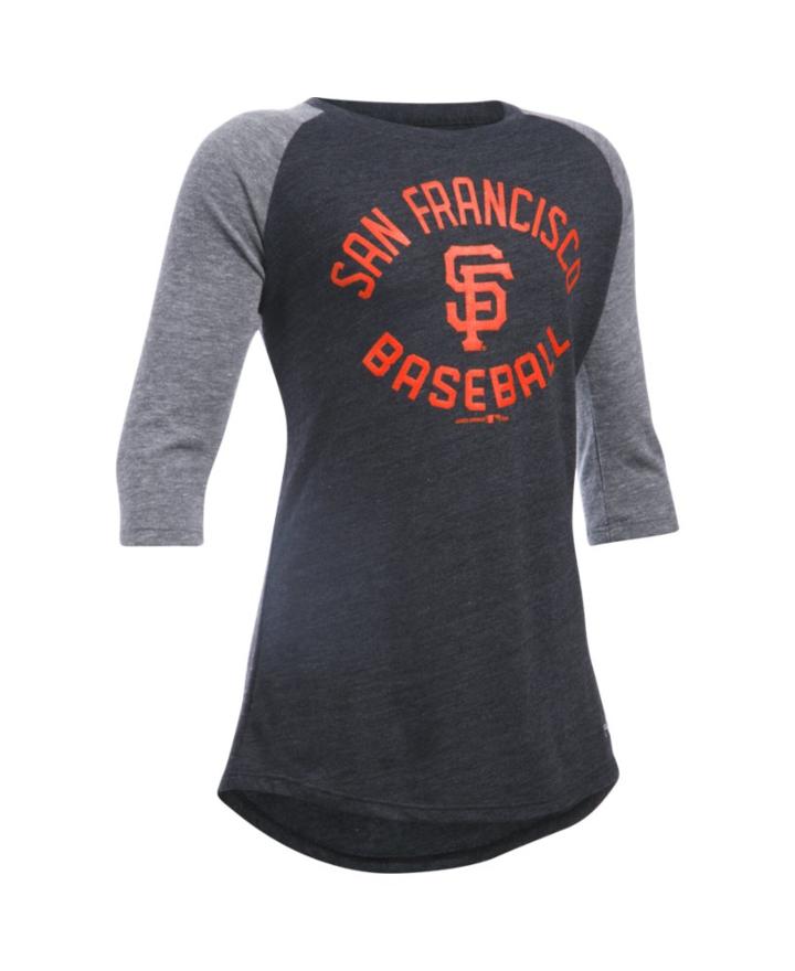 Under Armour Girls' San Francisco Giants Ua Tri-blend  Sleeve